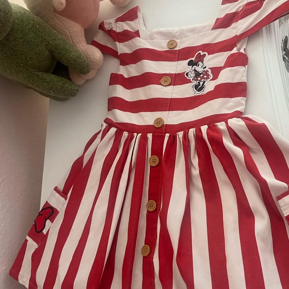 Disney’s Minnie Mouse Striped Dress for Girls - Picture 11 of 12